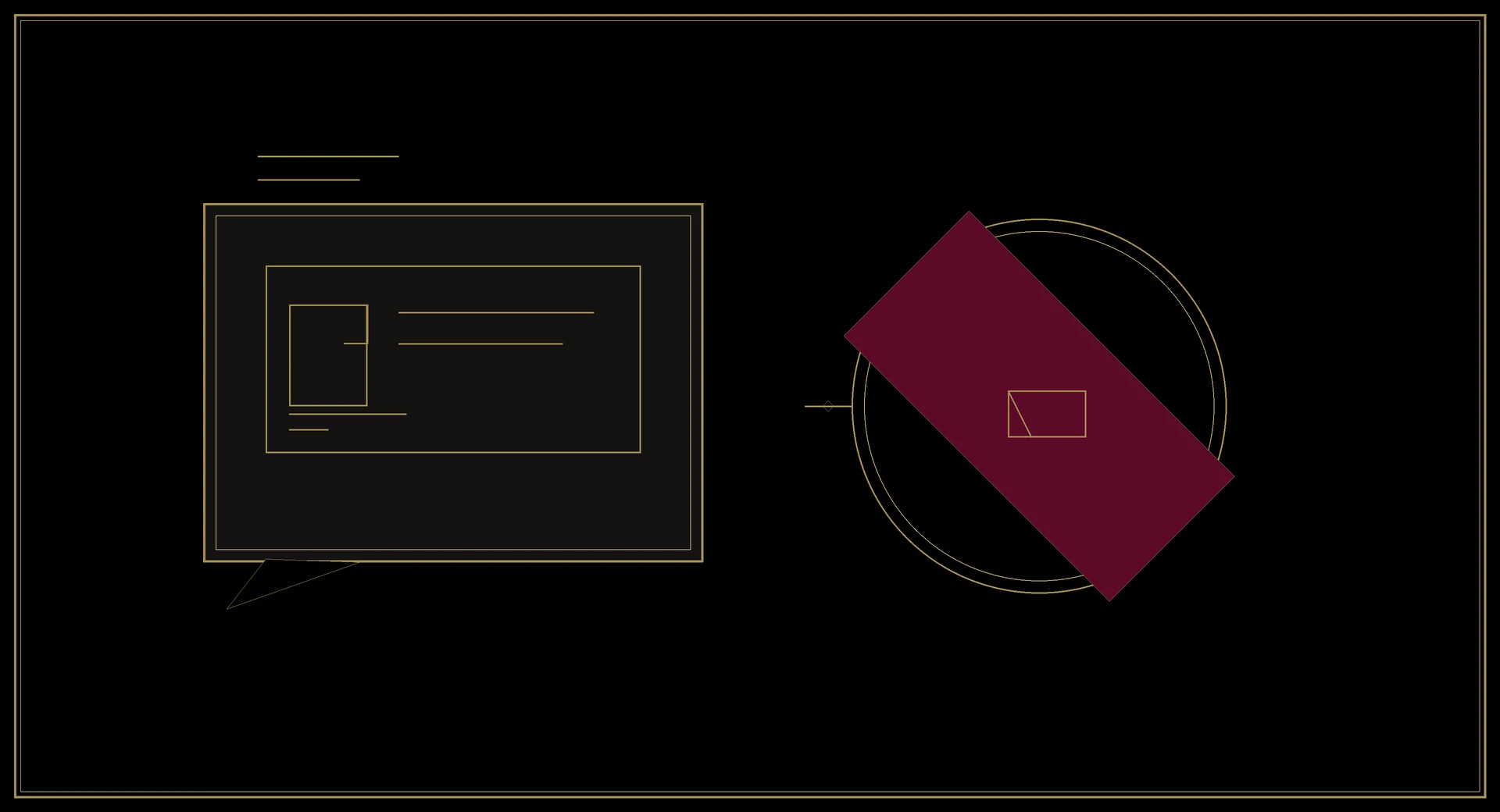 Chat bubble with a file attachment next to a prohibition sign